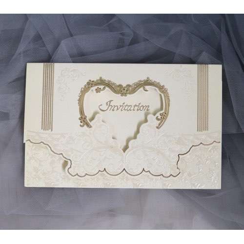 Foiling Invitation Card Ivory Wedding Invitation Rectangle Annual Invitation Card